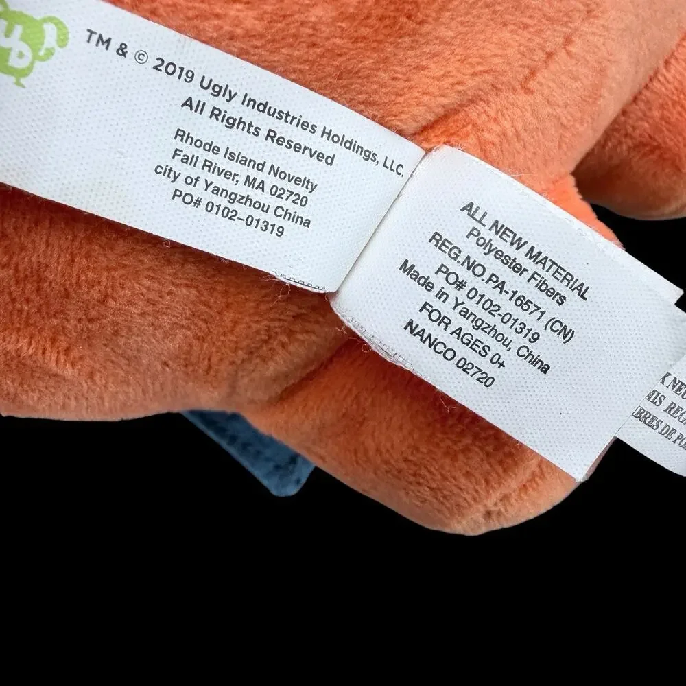 UglyDolls Wage Orange Plush Blue Apron 14 in Stuffed Character Toy 2019 Monster